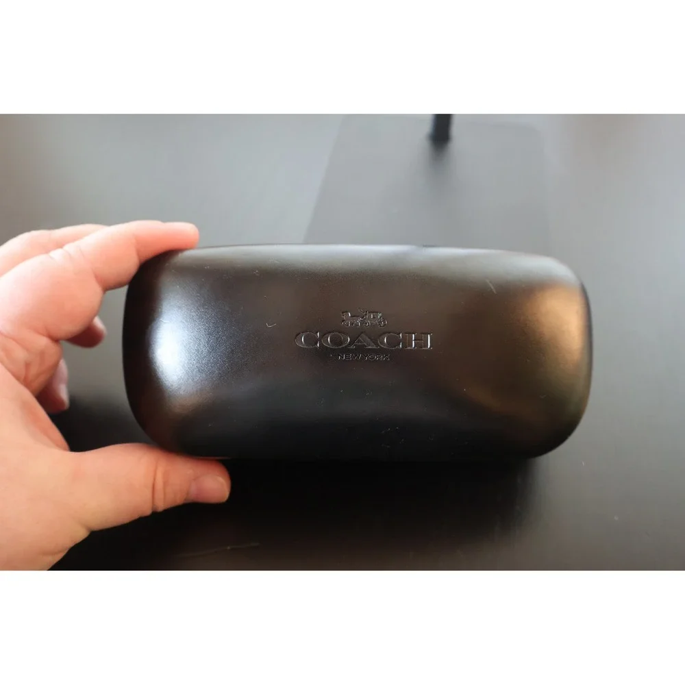 Coach New York Black Hard Shell Eyeglasses Sunglasses Case